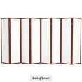 thumbnail image 7 of Red Lantern 6 ft. Tall Double Cross Shoji Screen - Rosewood - 8 Panels, 7 of 7