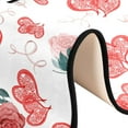 thumbnail image 6 of Dreamtimes Watercolor Roses Hearts Hallway Runner Rug 2'x6' Kitchen Rug with Rubber Backing Valentine Flower Non Slip Entryway Rug Runner Washable Soft Area Rug for Hallway Bedroom Kitchen Decor, 6 of 6