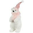 thumbnail image 4 of Northlight Glittery Polar Bear In Winter Hat Christmas Figurine - 10.5", 4 of 6