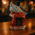 thumbnail image 4 of 50th Anniversary Whiskey Bottle - Shark spirits Decanter, Transparent Engraved Animal Shape Glass 300ml(A), 4 of 5