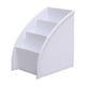 thumbnail image 4 of Caja de almacenamiento de plástico con partición trapezoidal para escritorio, estante de almacenamiento para artículos diversos de oficina, caja de almacenamiento para cosméticos, 4 of 5