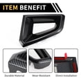 thumbnail image 4 of Unique Bargains Front Side Bumper Grille Cover Trim for Chevrolet Colorado for GMC Canyon 2023-2024 Left Right Grille Bumper Vent Cover Trim ABS Carbon Fiber Pattern Black, 4 of 6