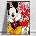 thumbnail image 1 of Disney Graffiti Art Mickey Mouse and Donald Duck Street Art Canvas Painting Poster and Print Wall Art Picture for Living Room40x50cm Unframed Gao Jinjia LED, 1 of 2