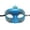 A001- Blue, variant on Pink Glitter Masquerade Mask for Women 6 Inch Venetian Mask Eye Mask for Masquerade Party Mardi Gras Carnival Prom Evening Event, 1 Pack