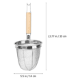 thumbnail image 4 of 5X Colador de fideos Cesta de fideos de acero inoxidable Cesta de servicio multifunción Colador de cocina Escurridor Utensilio de cocina, 4 of 8