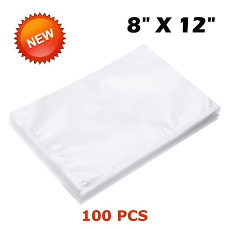 100 Quart 8  x 12  Embossed BPA Free Vacuum Sealer Bags Size for Food Storage Seal Saver Unbranded