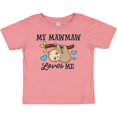 thumbnail image 3 of Inktastic My Mawmaw Loves Me with Sloth and Hearts Boys or Girls Baby T-Shirt, 3 of 5