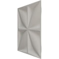 thumbnail image 4 of Ekena Millwork 19 5/8"W x 19 5/8"H Riley EnduraWall Decorative 3D Wall Panel, Universal Metallic Carbon Mist (12-Pack for 32.04 Sq. Ft.), 4 of 6