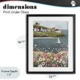 thumbnail image 4 of Stupell Industries Rustic Lodge Pink Meadow & Sailboats Black Framed Print Under Glass, 13 x 16, by Riley B, 4 of 8