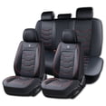 thumbnail image 3 of for Toyota Tacoma Trd Pro 2015-2023 Car Seat Cover, Red Lines Car Seat Covers, Waterproof Leather 5 Piece Full Set Easy to Clean and Install Beautify Interior, Protect Car Seats, 3 of 10