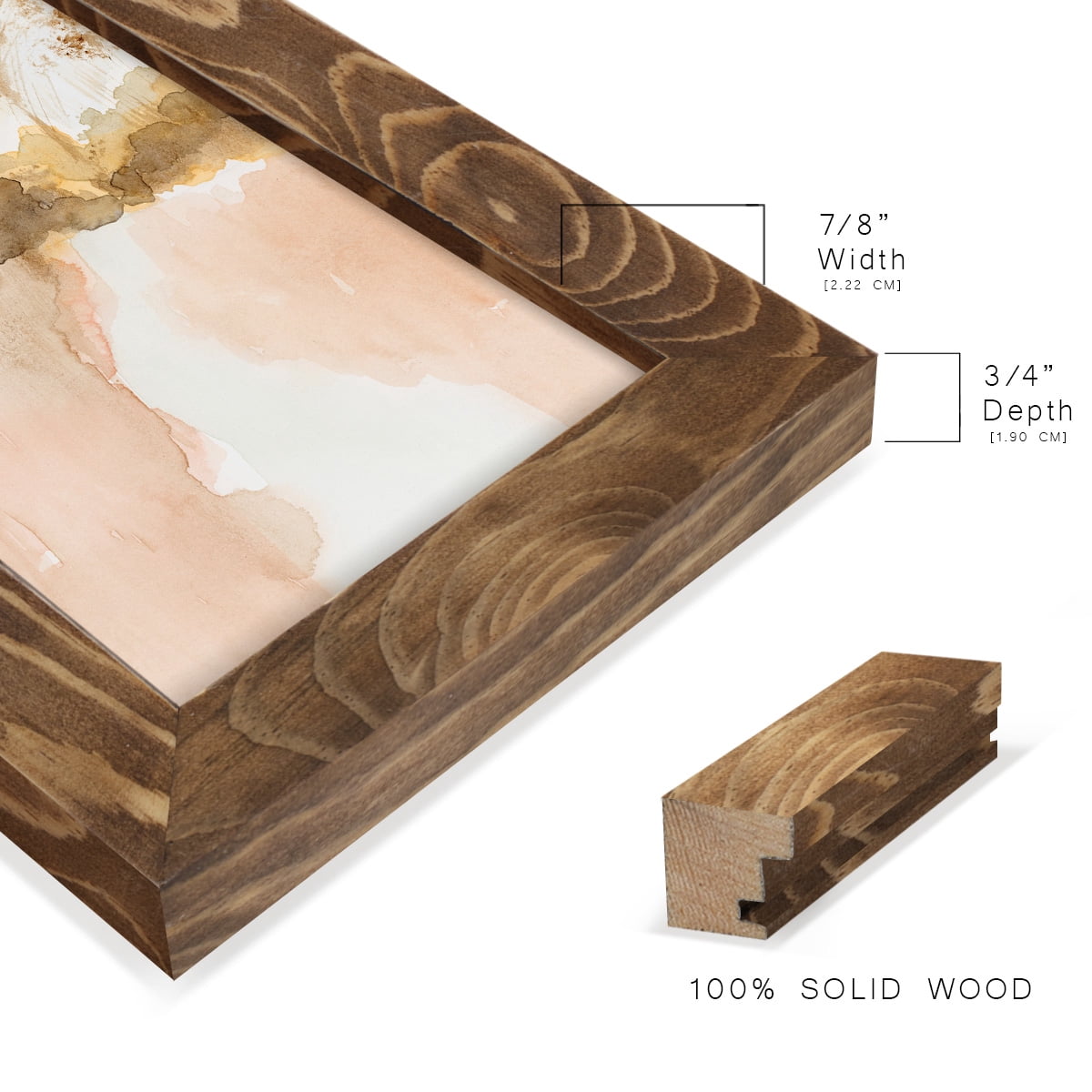 Sun Kissed Earth I - Framed Print w/glass - Walnut
