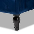thumbnail image 4 of Baxton Studio Keswick Blue Velvet Upholstered Button Tufted Ottoman, 4 of 7