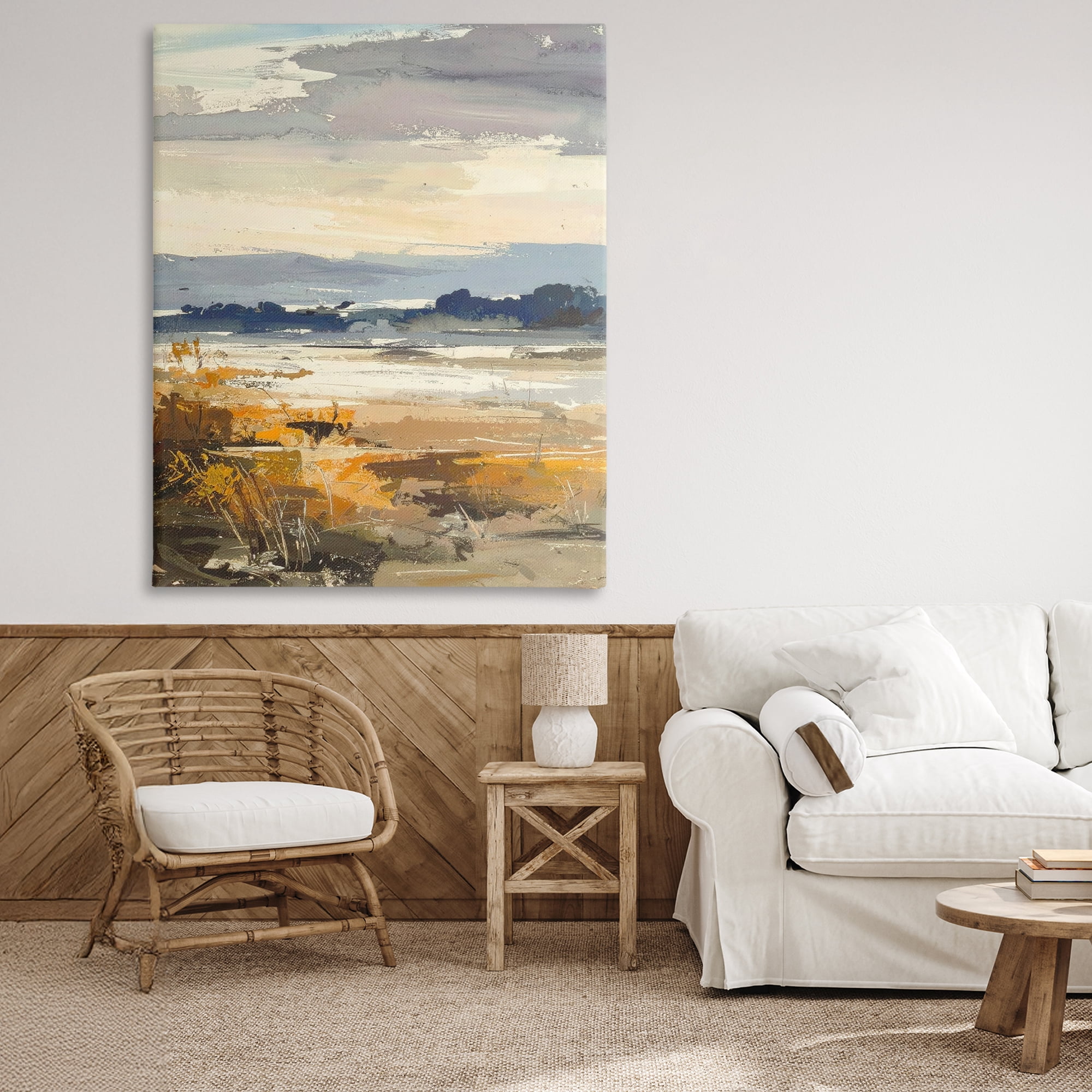 Stupell Industries Distant Horizon Abstract Canvas Wall Art, design by Alonza Saunders