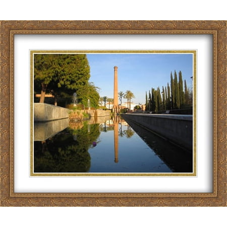 Alcala de Guadaira, Spain 2x Matted 34x28 Large Gold Ornate Framed Art Print by The Cityscape Art Print Series