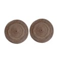 thumbnail image 2 of Sunjoy Tech 2 Pcs Anti-Slip Round Table Mat Set Woven Placemats Dining Table Non-Slip Coasters for Kitchen Heat Resistant Bowl Pads Drink Mats, 2 of 8