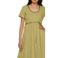 thumbnail image 5 of Moomaya Indian Women Cotton Front Slit Kurtis Solid Bollywood Designer Kurti, 5 of 6