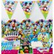 thumbnail image 2 of Mickey Mouse Theme Kids Favor Birthday Party Decorations Set Paper Cup Plate Tablecloth Balloon Party Supplies Boys Baby Shower Gao Jinjia LED, 2 of 2