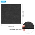 thumbnail image 2 of Uxcell 6x6 Inch Lamp Base Felt, 6Pack 3mm Thickness Square Soft Adhesive Non-slip Backed Felt Black, 2 of 7