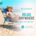 thumbnail image 2 of Ostrich The Margate Chaise Lounge, Facedown Beach Pool Tanning Lounger Chair, Blue, 2 of 15