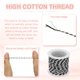 thumbnail image 3 of Cordón de Algodón Trenzado Colorido de 1.5mm, 11 Yardas de Cuerda de Panadero Blanca/Negra de 4 Hebras para Hacer Pulseras de Amistad, Suministro de Decoración de Manualidades DIY, 3 of 5