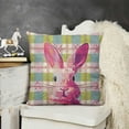 thumbnail image 2 of YINGXI Pillow Covers Throw Pillow Pink Home Sofa 18x18in, 2 of 5