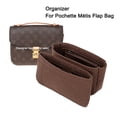 thumbnail image 2 of Adecuado para Pochette Métis Flap Inserto de fieltro Organizador de bolsos de maquillaje Bolso de mano Organización Monedero interior de viaje Bolsas de cosméticos portátiles, 2 of 5