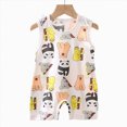 thumbnail image 4 of Baby Onesies Boy Baby Infant Boys Girl Sleeveless One-Piece Vest Cartoon Rompers Tank Top Jumpsuit Toddler Cotton Outfits, 4 of 4
