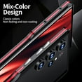 thumbnail image 3 of for Samsung Galaxy S24 S23 S22 Ultra S21 S21+ A72 A52 Aluminum Alloy Phone Case Drop Protection Metal +Silicone Triple Protection Aluminum Alloy (Black+Red, Galaxy A72), 3 of 17