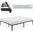 thumbnail image 5 of 14 Inch Queen Metal Platform Bed Frame Heavy Duty Steel Slat No Box Spring Needed, Easy Assembly, Noise Free, Black (Queen), 5 of 5