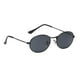 thumbnail image 1 of Gafas de sol unisex de montura redonda con efecto espejo, montura negra. Marco negro Lente gris negro, 1 of 9