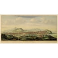 thumbnail image 2 of Unknown 18x11 Gold Ornate Wood Framed with Double Matting Museum Art Print Titled - Edinburgh Scotland Panoramic Great Britain - 1690, 2 of 4