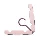 thumbnail image 4 of Clothes Hanger Rack Anti Slip Multifunctional Foldable Travel Hanger with Clips for Home Dorm Pink, 4 of 5