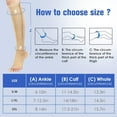 thumbnail image 2 of Sunm Boutique 2 Pairs Zipper Compression Socks 15-20 mmHg Open Toe Compression Stocking for Women and Men, 2 of 6