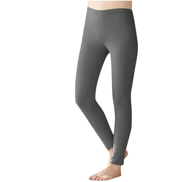 Pantalones cálidos para mujer, pantalones ajustados, leggings de cintura alta, leggings de dacrón para mujer