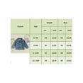 thumbnail image 5 of Bslissey Infant Baby Girls Denim Jackets Long Sleeve Back Letter Embroidery Lapel Jean Coat Newborn Casual Outerwear Daily Clothes 3M 6M 12M 18M, 5 of 9