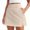 Beige, variant on KLHDSF Womens Solid Color Sport Skirt with Inner Pockets and Shorts Yoga Tennis Activewear GrayM