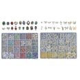 thumbnail image 1 of 2 Piezas AB Cristal Acrílico Fondo Plano Múltiples Formas para Uñas DIY Joyería, 1 of 9