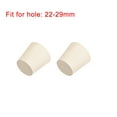 thumbnail image 5 of Unique Bargains Tapered Shaped Solid Rubber Stopper for Lab Tube Stopper 0.87inch x 1.14inch x 1.1inch White 15Pcs, 5 of 5