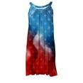 thumbnail image 4 of SMihono Robe d'Été pour Femmes Grande Taille Mode Décontractée pour Femmes Col Rond Loisirs et Divertissement Robe Mini à Bretelles à Imprimé Numérique, 4 of 5