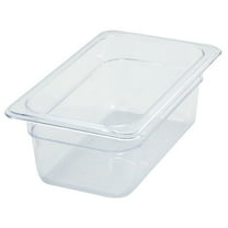 Winco SP7404, 4-Inch Deep One-Fourth Size Polycarbonate Food Pan, NSF