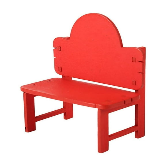 zhmrfg Beach Chair Wooden Craft, Miniature Dollhouse Furniture, Small Wooden Chair for Crafting Projects and Photography, Decorative and Functional Gift for Miniature Garden Enthusiasts