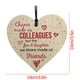 thumbnail image 3 of Cartel colgante de madera con corazón - 10x10 cm Estilo Shabby Chic - Regalo conmemorativo de amor para profesores y regalos de agradecimiento, 3 of 3