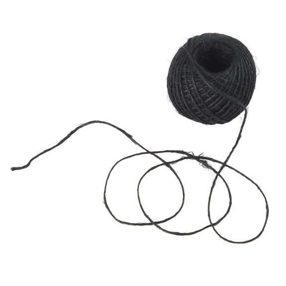 50m String Rope for Crafts Scrapbooking Gardening - Black