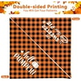 thumbnail image 6 of Fall Dog Bandana Reversible 2 Pack Small, Autumn Orange Black Buffalo Plaid Pumpkin Turkey Cute Fall Pet Bandanas for Dogs Adjustable Triangle Holiday Scarves for Small Medium Boy Girl Dogs, 6 of 6