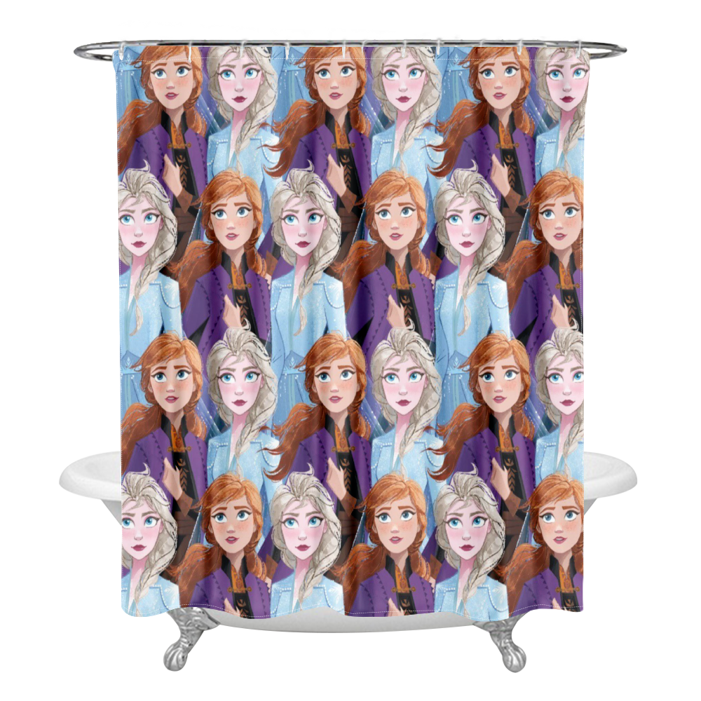 Frozen Anna Bathroom Shower Curtain Waterproof Curtains Curtains Home