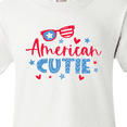 thumbnail image 4 of Inktastic 4th of July American Cutie Red and Blue Stars and Hearts Youth T-Shirt, 4 of 5