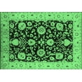thumbnail image 1 of Ahgly Company Indoor Rectangle Oriental Emerald Green Industrial Area Rugs, 6' x 9', 1 of 4