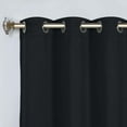 thumbnail image 2 of Superior Blackout Solid Light Filtering Grommet Curtain Panel Set, 46" x 108", Black, 2 of 8