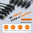 thumbnail image 6 of JSER DC Jack 5.5x2.5mm Input to USB-C Type-C Power Plug Charge Cable for Laptop Phone PD9V 5V 20V, 6 of 9