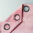 thumbnail image 6 of VOGOL Romantic Vintage Window Drapes, Velvet Room Darkening Window Curtain for Living Room Nursery, Pack of 2, Grommet Top, W52xL84 inch, Pink, 6 of 6